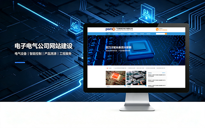MG冰球突破电子电气公司网站建设_电器元器件企业官网设计制作